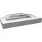 Ekena Millwork Octagonal Top Surface Mount PVC Gable Vent w/ 2"W x 2"P Brickmould Sill Frame, 16"W x 12"H GVPOT16X1203SF - alternate 2